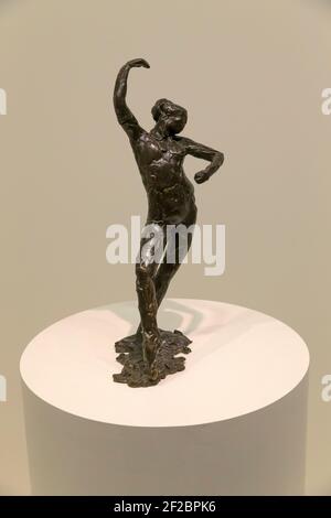 Spanischer Tanz, Edgar Degas, 1896-1911, Bronzeskulptur, Solomon R. Guggenheim Museum, Manhattan, New York City, USA, Nordamerika Stockfoto