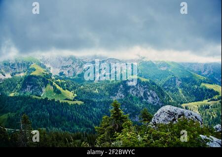 Bergblick von der Jenner, berühmter Berg in Deutschland Stockfoto