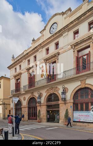 Rathaus der Stadt Sagunto in der Gemeinde Valencia, Spanien, Europa Stockfoto
