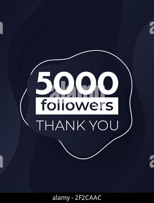 5000 Anhänger, Vektor-Banner-Design Stock Vektor