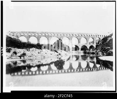 Pont Du Gard. Römisches Aquädukt (sic). Lieferung Nîmes Stockfoto