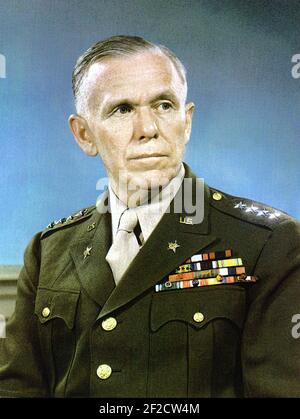 GEORGE C. MARSHALL (1880-1959) amerikanischer General und Staatsmann 1940 als Generalstabschef der Armee Stockfoto