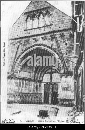 Portail des Bourgeois saint Maurice. Stockfoto