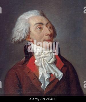 Portrait de Louis-Michel Le Peletier de Saint-Fargeau. Stockfoto