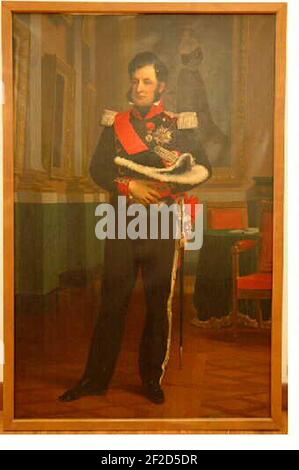 Portrait du roi Louis-Philippe (Portrait en pied). Stockfoto