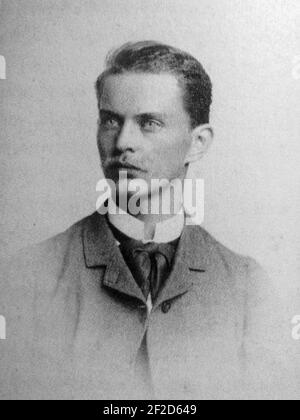 Porträt Louis Baur 1858-1915. Stockfoto