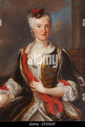 Porträt Maria Josepha nach Louis de Silvestre. Stockfoto