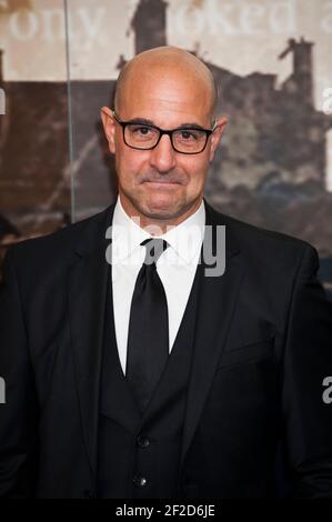 Stanley Tucci kommt bei den Crime Thriller Awards 2014 an The Grosvenor House Hotel - London Stockfoto