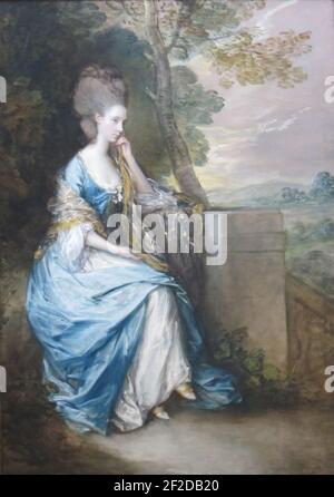 Porträt von Anne, Gräfin von Chesterfield von Thomas Gainsborough, Stockfoto