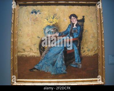 Porträt von Dora Wheeler von William Merritt Chase. Stockfoto