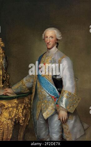 Porträt von Infante Don Luis de Borbón von Anton Raphael Mengs, c. 1776, Stockfoto