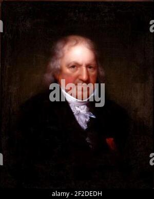 Porträt von Jacques Henri Bernardin de Saint-Pierre, 1808 (von Rembrandt Peale). Stockfoto