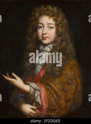 PORTRÄT VON LOUIS-ALEXANDRE DE BOURBON, GRAF VON TOULOUSE (1678-1737), HALBLANG ). Stockfoto