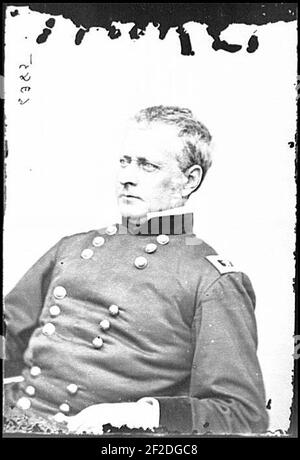 Porträt von Generalmajor Joseph Hooker, Offizier der Bundeswehr Stockfoto