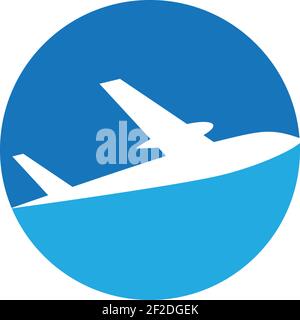 Flugzeug Logo Vorlage Vektor Symbol Illustration Design Stock Vektor