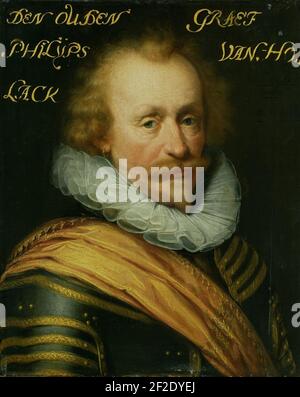 Portret van Philips (1550-1606), graaf van Hohenlohe zu Langenburg Stockfoto