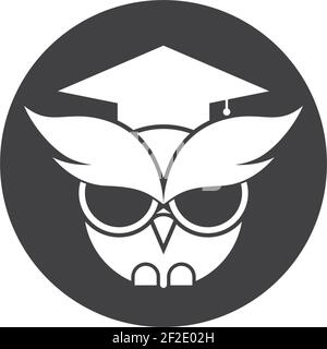 Eule Logo Vorlage Vektor Symbol Illustration Design Stock Vektor