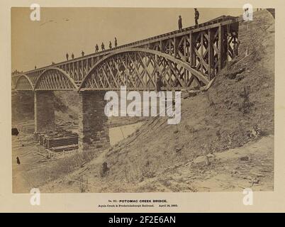 Potomac Creek Bridge 4-18-1863 B. Stockfoto