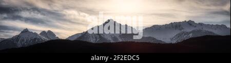 Kanadische Berglandschaft Mit Panoramablick Stockfoto