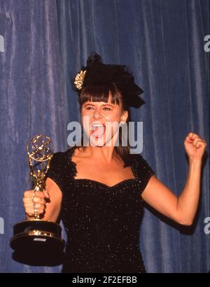 Tracey Ullman bei den Emmy Awards 1989 in Los Angeles, Kalifornien 09. September 1989 Credit: Ralph Dominguez/MediaPunch Stockfoto