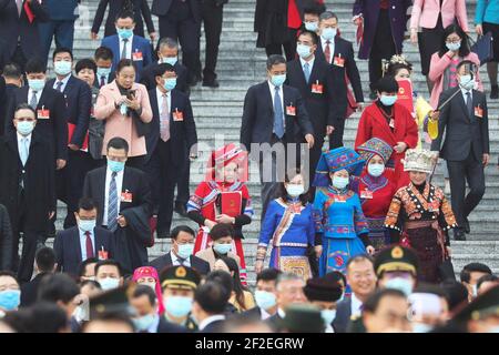 Peking, China. März 2021, 11th. Die Sitzung des Nationalen Volkskongresses 13th 11th schließt am 2021. März 4th erfolgreich in Peking, China.(Foto: TPG/cnsphotos) Quelle: TopPhoto/Alamy Live News Stockfoto