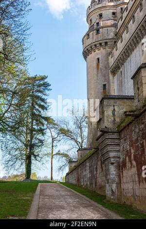 Chateau Pierrefonds im Departement Oise, Frankreich Stockfoto