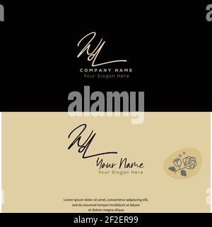 W D WD Anfangsbuchstabenhandschrift und Signaturlogo. Beauty Vektor anfängliches Logo .Mode, Boutique, Blumen und botanische Stock Vektor