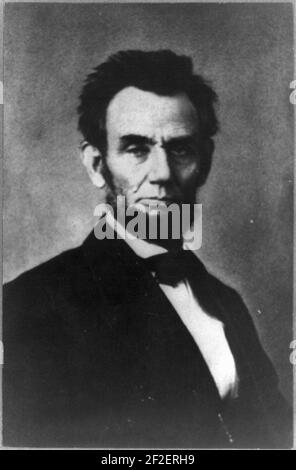 Präsident Abraham Lincoln, Brustbild, sitzend Stockfoto