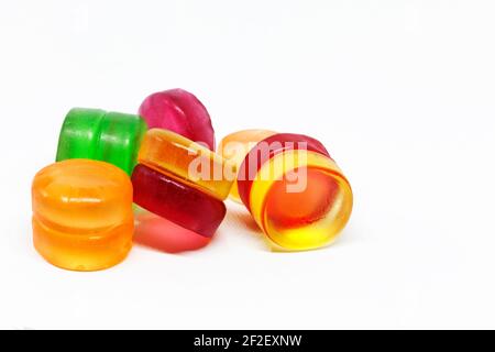Eine Reihe von zähigen Gelatine Bonbons Stockfoto