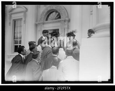 Drücken Sie Korrespondenten mit LILLIAN WALD UND JANE ADDAMS Stockfoto