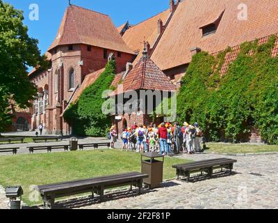 Der Palast des Großmeisters der Deutschen Ritter in Das gotische Schloss Malbork in Polen Stockfoto