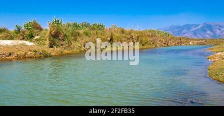 Babai River Landscape, Royal Bardia National Park, Bardiya National Park, Nepal, Asien Stockfoto