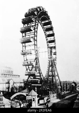 The Great Wheel, Blackpool, wahrscheinlich Ende 1890s Stockfoto