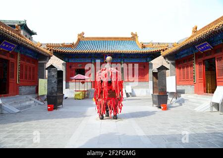 Traditioneller buddhistischer Tempel, Peking, China Stockfoto