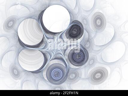 Spirale digitaler Kunst eine abstrakte Computer generierten modernen fractal Element. Muster für kreative Kunst Design. Wunderschöne fraktale Kunst für das Album, Plakat, b Stockfoto