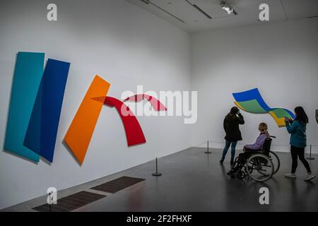 Etappe II 2016 - Dora Maurer Ausstellung in der Tate Modern. Stockfoto