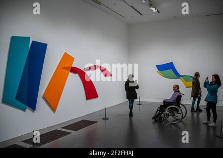 Etappe II 2016 - Dora Maurer Ausstellung in der Tate Modern. Stockfoto
