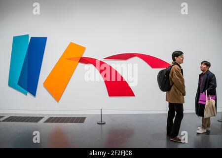 Etappe II 2016 - Dora Maurer Ausstellung in der Tate Modern. Stockfoto