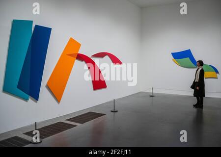 Etappe II 2016 - Dora Maurer Ausstellung in der Tate Modern. Stockfoto