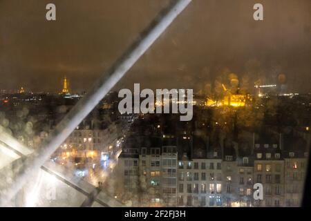Paris, France, view over the city from the Pompidou Center Stockfoto