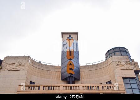 Außenansicht des Vue Cinema am Leicester Square in London. Stockfoto