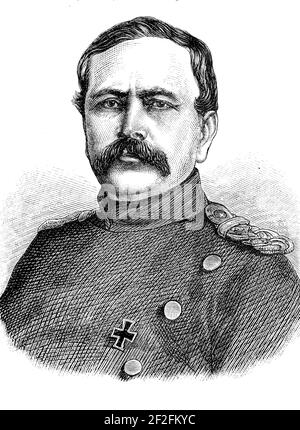 Albrecht von Stosch, 20. April 1818 - 29. Februar 1896, war ein königlich preußischer General der Infanterie und Admiral / Albrecht von Stosch, 20. 1818. Bis 29. April. Februar 1896, war ein königlich preußischer General der Infanterie und Admiral, Historisch, historisch, digital verbesserte Reproduktion eines Originals aus dem 19th. Jahrhundert / digitale Reproduktion einer Originalvorlage aus dem 19. Jahrhundert, Stockfoto