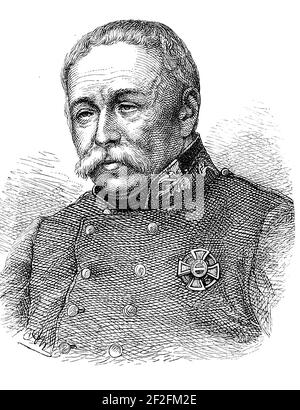 Johann Joseph Wenzel Anton Franz Karl Graf Radetzky von Radetz, 2. November 1766 - 5. Januar 1858, war Feldmarschall, böhmischer Adliger und wohl Österreichs wichtigster Heerführer in der ersten Hälfte des 19th. Jahrhunderts / Johann Joseph Wenzel Anton Franz Karl Graf Radetzky von Radetz, 2. 1766. - 5. November. Januar 1858, war ein Feldmarschall, böhmischer Adeliger und der wohl bedeutendste Heerführer Österreichs in der ersten Hälfte des 19. Jahrhundert, Historisch, historisch, digital verbesserte Reproduktion eines Originals aus dem 19th. Jahrhundert / digitale Produktion einer Originalv Stockfoto