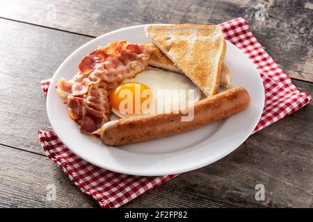 Traditionelle amerikanische Frühstück Stockfoto