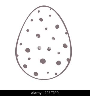 Frohe Ostereier mit Ornament. Schwarz und weiß Happy Easter Vektor-Illustration. Boho Osterkonzept Design in schwarz-weiß, flache Vektor Stock Vektor