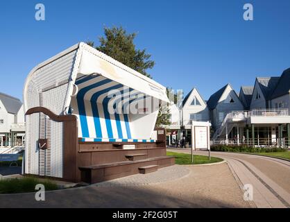 Größte Liege der Welt, Heringsdorf, Usedom Stockfoto