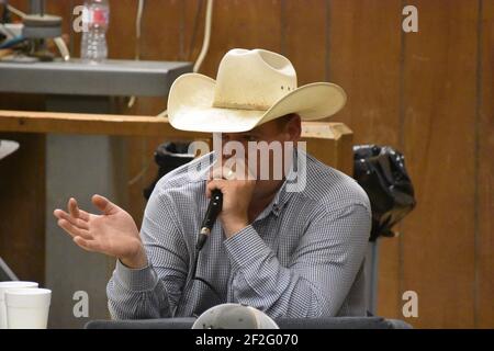 Groesbeck Auction & Livestock Co. Texas, USA Stockfoto