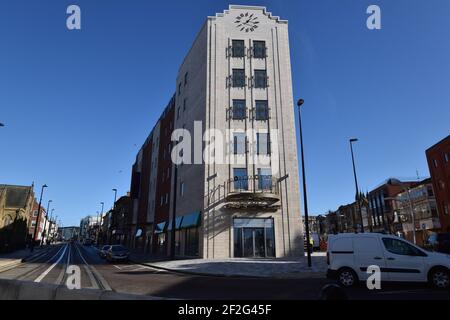 Talbot Square Blackpool, neues Gebäude auf dem Gelände des alten Yates (durch einen Brand im Jahr 2009 zerstört) Stockfoto