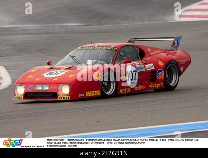 MOTORSPORT - FERRARI DAYS - FERRARI CHALLENGE ITALIA COPPA SHELL/TROFEO PIRELLI - F430 - PAUL RICARD CIRCUIT LE CASTELLET (FRA) VON 31/05/2008 BIS 1/06/2008 - FOTO : ANNE GUARDIOLA/DPPI FERRARI 512BB - ACTION Stockfoto