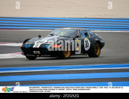 MOTORSPORT - FERRARI DAYS - FERRARI CHALLENGE ITALIA COPPA SHELL/TROFEO PIRELLI - F430 - PAUL RICARD CIRCUIT LE CASTELLET (FRA) VOM 31/05/2008 BIS 1/06/2008 - FOTO : ANNE GUARDIOLA/DPPI FERRARI DAYTONA - ACTION Stockfoto